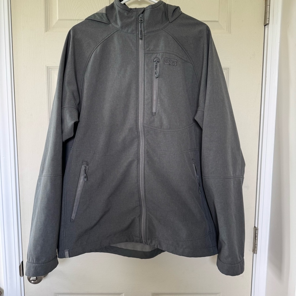 Outdoor Research Gray Performance Jacket with Hood